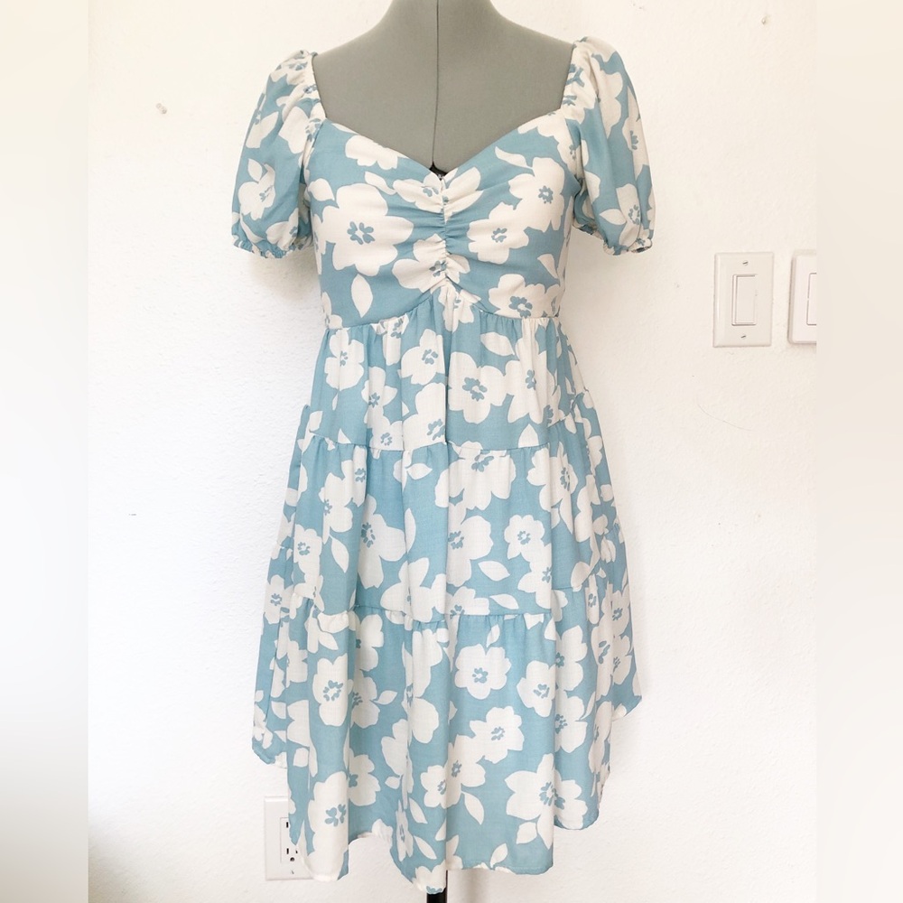 Altar’d State Spring Floral Dress Euro Summer Preppy Cottage Core - Picture 3 of 4